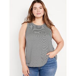 Luxe Sleeveless Top striped xs